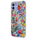 For iPhone 12 Pro / 12 Flower Pattern Painted TPU Phone Case(lily) - 2