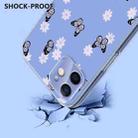 For iPhone 12 mini Flower Pattern Painted TPU Phone Case(Little Butterfly) - 3