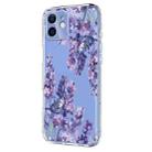 For iPhone 11 Flower Pattern Painted TPU Phone Case(Wisteria) - 2