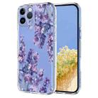 For iPhone 11 Pro Flower Pattern Painted TPU Phone Case(Wisteria) - 1