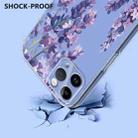For iPhone 11 Pro Flower Pattern Painted TPU Phone Case(Wisteria) - 3