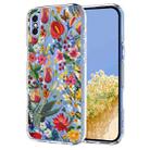 For iPhone X / XS Flower Pattern Painted TPU Phone Case(lily) - 1