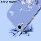 For iPhone XR Flower Pattern Painted TPU Phone Case(Violet) - 3
