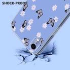 For iPhone XR Flower Pattern Painted TPU Phone Case(Little Butterfly) - 3