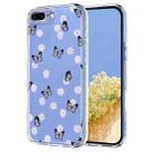 For iPhone 8 Plus / 7 Plus Flower Pattern Painted TPU Phone Case(Little Butterfly) - 1