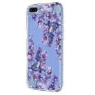 For iPhone 8 Plus / 7 Plus Flower Pattern Painted TPU Phone Case(Wisteria) - 2