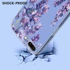 For iPhone 8 Plus / 7 Plus Flower Pattern Painted TPU Phone Case(Wisteria) - 3