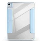 For iPad Air 11 2024 / 2025 Magnetic Detachable Dual-Clasp Acrylic Deformation Leather Tablet Case(Ice Blue) - 3