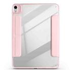 For iPad Air 11 2024 / 2025 Magnetic Detachable Dual-Clasp Acrylic Deformation Leather Tablet Case(Pink) - 3
