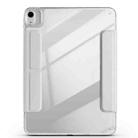 For iPad Air 11 2024 / 2025 Magnetic Detachable Dual-Clasp Acrylic Deformation Leather Tablet Case(Grey) - 3