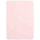 For iPad 10.2 2021 / 2020 / 10.5 2019 Magnetic Detachable Dual-Clasp Acrylic Deformation Leather Tablet Case(Pink) - 2