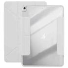 For iPad 10.2 2021 / 2020 / 10.5 2019 Magnetic Detachable Dual-Clasp Acrylic Deformation Leather Tablet Case(Grey) - 1