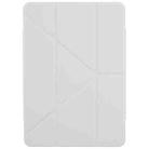 For iPad 10.2 2021 / 2020 / 10.5 2019 Magnetic Detachable Dual-Clasp Acrylic Deformation Leather Tablet Case(Grey) - 2
