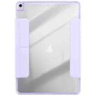 For iPad 10.2 2021 / 2020 / 10.5 2019 Magnetic Detachable Dual-Clasp Acrylic Deformation Leather Tablet Case(Taro Purple) - 3