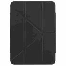 For iPad 2022 / 2025 Magnetic Detachable Dual-Clasp Acrylic Deformation Leather Tablet Case(Black) - 2