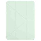 For iPad 2022 / 2025 Magnetic Detachable Dual-Clasp Acrylic Deformation Leather Tablet Case(Baby Green) - 2