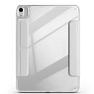 For iPad Air 13 2024 / 2025 Magnetic Detachable Dual-Clasp Acrylic Deformation Leather Tablet Case(Grey) - 3