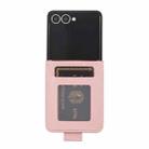 For Samsung Galaxy Z Flip7 5G 3-Card Slots Multifunctional Leather Phone Case(Rose Gold) - 3