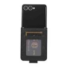 For Samsung Galaxy Z Flip7 5G 3-Card Slots Multifunctional Leather Phone Case(Black) - 3