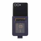 For Samsung Galaxy Z Flip7 5G 3-Card Slots Multifunctional Leather Phone Case(Blue) - 3