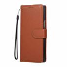 For Samsung Galaxy Z Fold7 5G 3-Card Slots Multifunctional Leather Phone Case(Brown) - 2