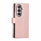 For Samsung Galaxy Z Fold7 5G 3-Card Slots Multifunctional Leather Phone Case(Rose Gold) - 3