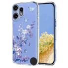 For Nothing CMF Phone 2 Pro Flower Pattern Painted TPU Phone Case(Violet) - 1