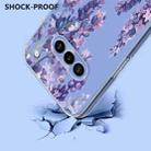 For Nothing Phone 3a Flower Pattern Painted TPU Phone Case(Wisteria) - 3