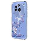 For Nothing Phone 3a Pro Flower Pattern Painted TPU Phone Case(Violet) - 2