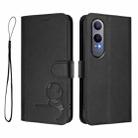 For OnePlus Nord CE4 Lite Litter Panda Embossing RFID Leather Phone Case with Lanyard(Black) - 2
