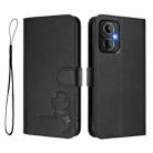 For OnePlus Nord N20 5G Litter Panda Embossing RFID Leather Phone Case with Lanyard(Black) - 2