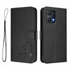 For OnePlus Nord CE 2 Lite 5G / Nord 2 Lite Litter Panda Embossing RFID Leather Phone Case with Lanyard(Black) - 2