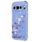 For Google Pixel 9 / 9 Pro / 10 / 10 Pro Flower Pattern Painted TPU Phone Case(Violet) - 2