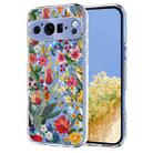 For Google Pixel 9 / 9 Pro / 10 / 10 Pro Flower Pattern Painted TPU Phone Case(lily) - 1