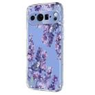 For Google Pixel 9 / 9 Pro / 10 / 10 Pro Flower Pattern Painted TPU Phone Case(Wisteria) - 2