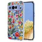 For Google Pixel 9 Pro XL / 10 Pro XL Flower Pattern Painted TPU Phone Case(lily) - 1