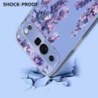 For Google Pixel 9 Pro XL / 10 Pro XL Flower Pattern Painted TPU Phone Case(Wisteria) - 3