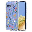 For Google Pixel 9a Flower Pattern Painted TPU Phone Case(Daisy) - 1