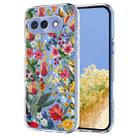 For Google Pixel 9a Flower Pattern Painted TPU Phone Case(lily) - 1
