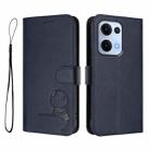 For OPPO Reno13 5G Global Litter Panda Embossing RFID Leather Phone Case with Lanyard(Blue) - 2