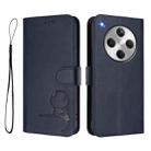 For OPPO Find X8 Litter Panda Embossing RFID Leather Phone Case with Lanyard(Blue) - 2