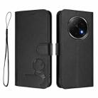 For OPPO F29 Pro 5G Global Litter Panda Embossing RFID Leather Phone Case with Lanyard(Black) - 2