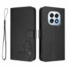For OPPO F29 5G Global Litter Panda Embossing RFID Leather Phone Case with Lanyard(Black) - 2