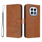 For OPPO F29 5G Global Litter Panda Embossing RFID Leather Phone Case with Lanyard(Brown) - 2