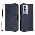 For OPPO A80 5G EU / A3 Pro 5G Global Litter Panda Embossing RFID Leather Phone Case with Lanyard(Blue) - 2