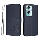 For OPPO A79 5G Global Litter Panda Embossing RFID Leather Phone Case with Lanyard(Blue) - 2