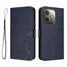 For OPPO A5 Pro 4G / 5G Global Litter Panda Embossing RFID Leather Phone Case with Lanyard(Blue) - 2
