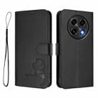 For OPPO A2 Pro 5G / F27 Pro / F27 Pro+ Litter Panda Embossing RFID Leather Phone Case with Lanyard(Black) - 2