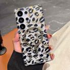 For Samsung Galaxy S25 Ultra 5G Leopard MagSafe Dual-side Laminating IMD Phone Case(Black Brown) - 1