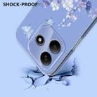 For Redmi Note 14 4G 163.25mm Flower Pattern Painted TPU Phone Case(Violet) - 3
